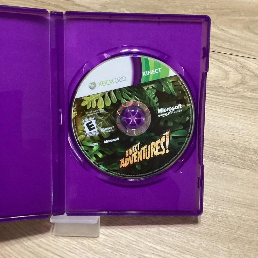 Xbox 360‎ Kinect Adventures Video Game Disc Case Manual Microsoft Game Studios